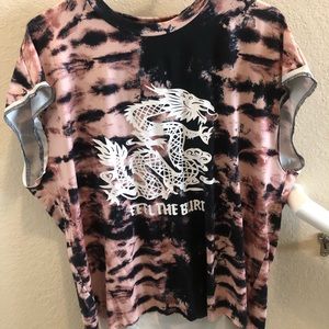 Trendy small tie dye top